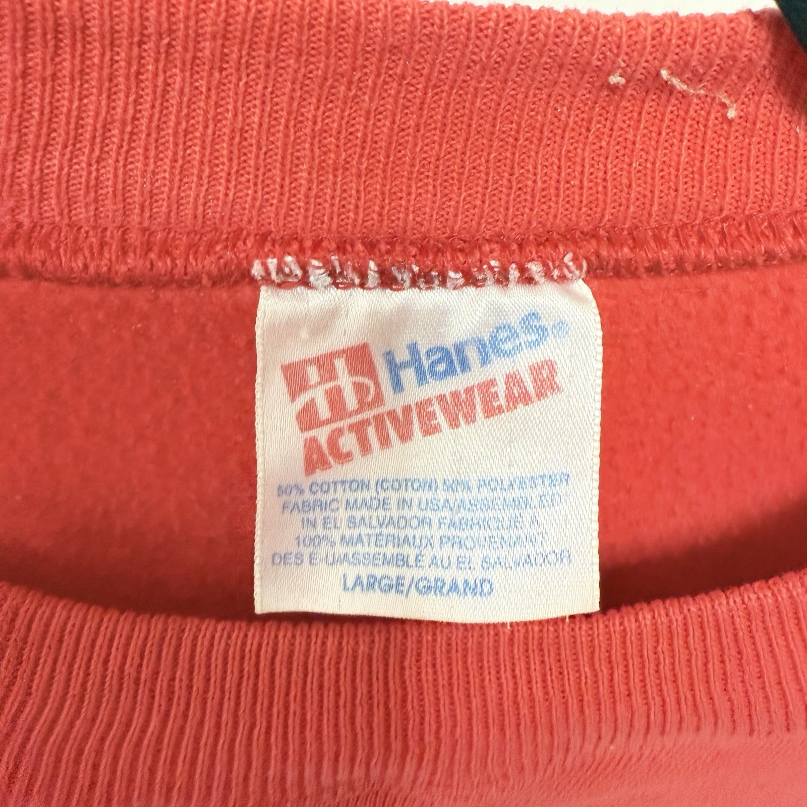 Hanes Activewear 100% Cotton Men's Size L Ga Bulldogs Sweatshirt Vintage Usa — image 2 of 7